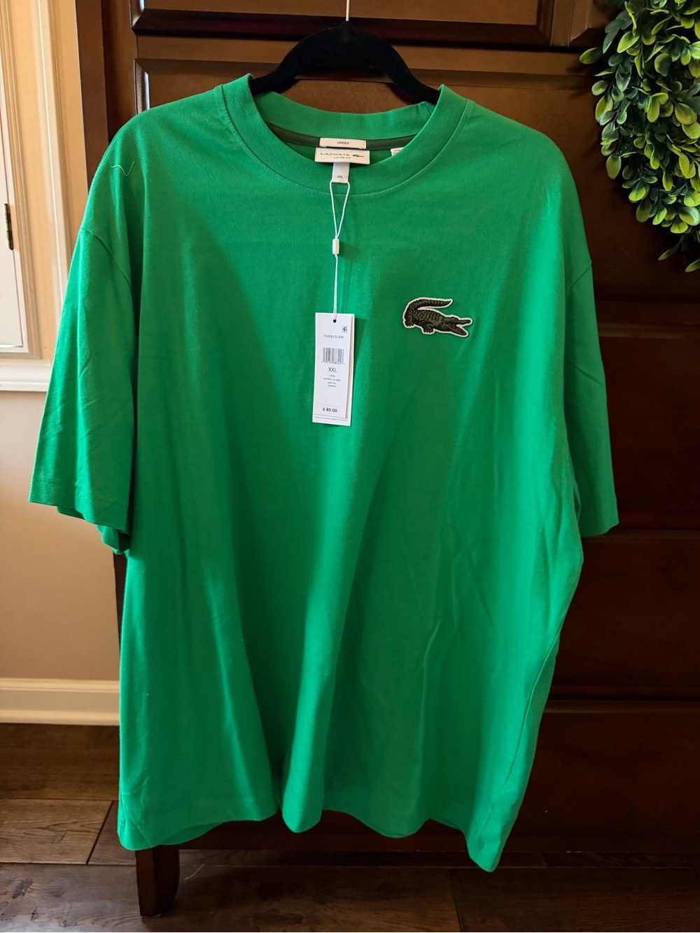 Lacoste Men's Bright Green Short-Sleeve Logo Tee